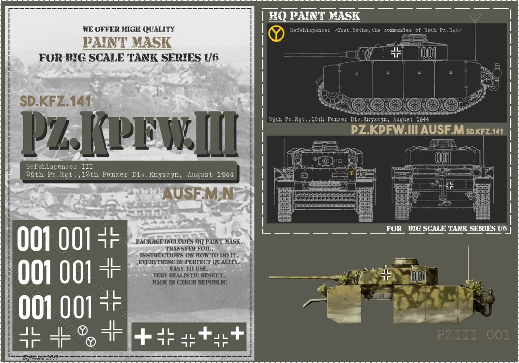 Panzer III Masks — Field of Armor Tanks