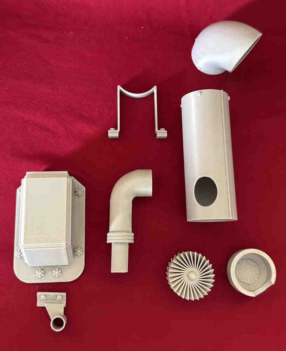 FOA003-446-3 Panther/Jagdpanther Late Mufflers with Diffuser